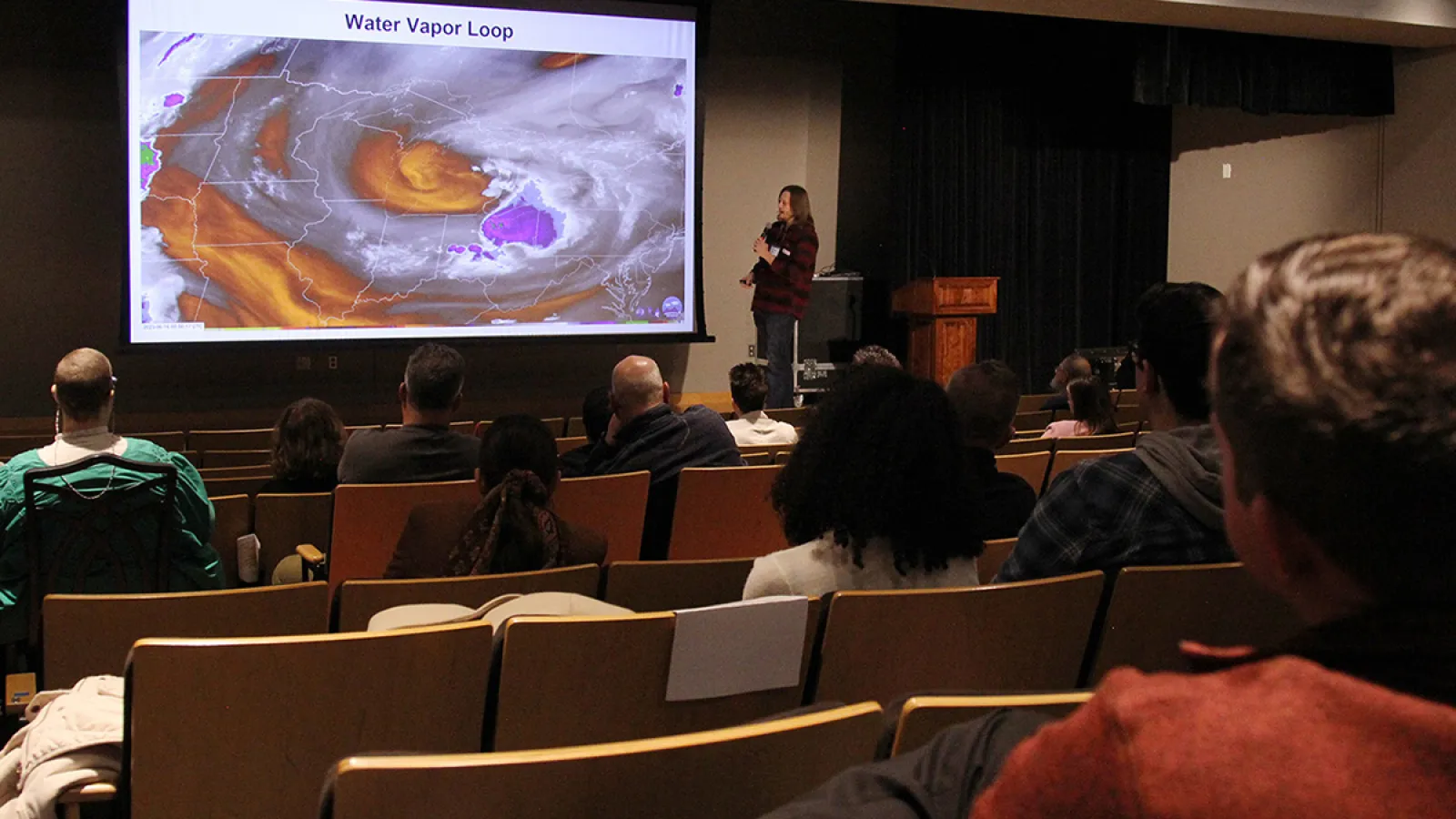 Jim Sullivan describing water vapor loop 